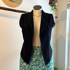 Vintage 90s USA Made Apache 100% Cotton Open Style Western Vest Size Large